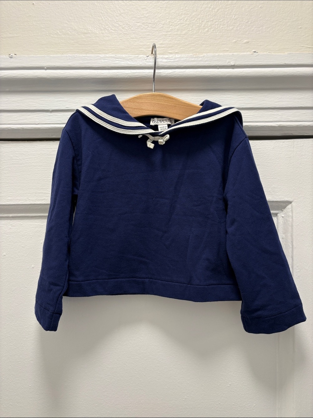 J. Crew Kids - Navy Sailor-Style Top with White Trim